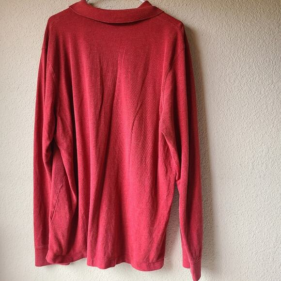 Vineyard Vines Long Sleeve Polo Style Shirt Men's Size L - Picture 2 of 8